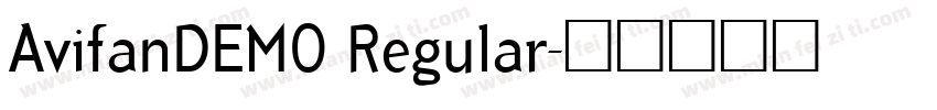 AvifanDEMO Regular字体转换
